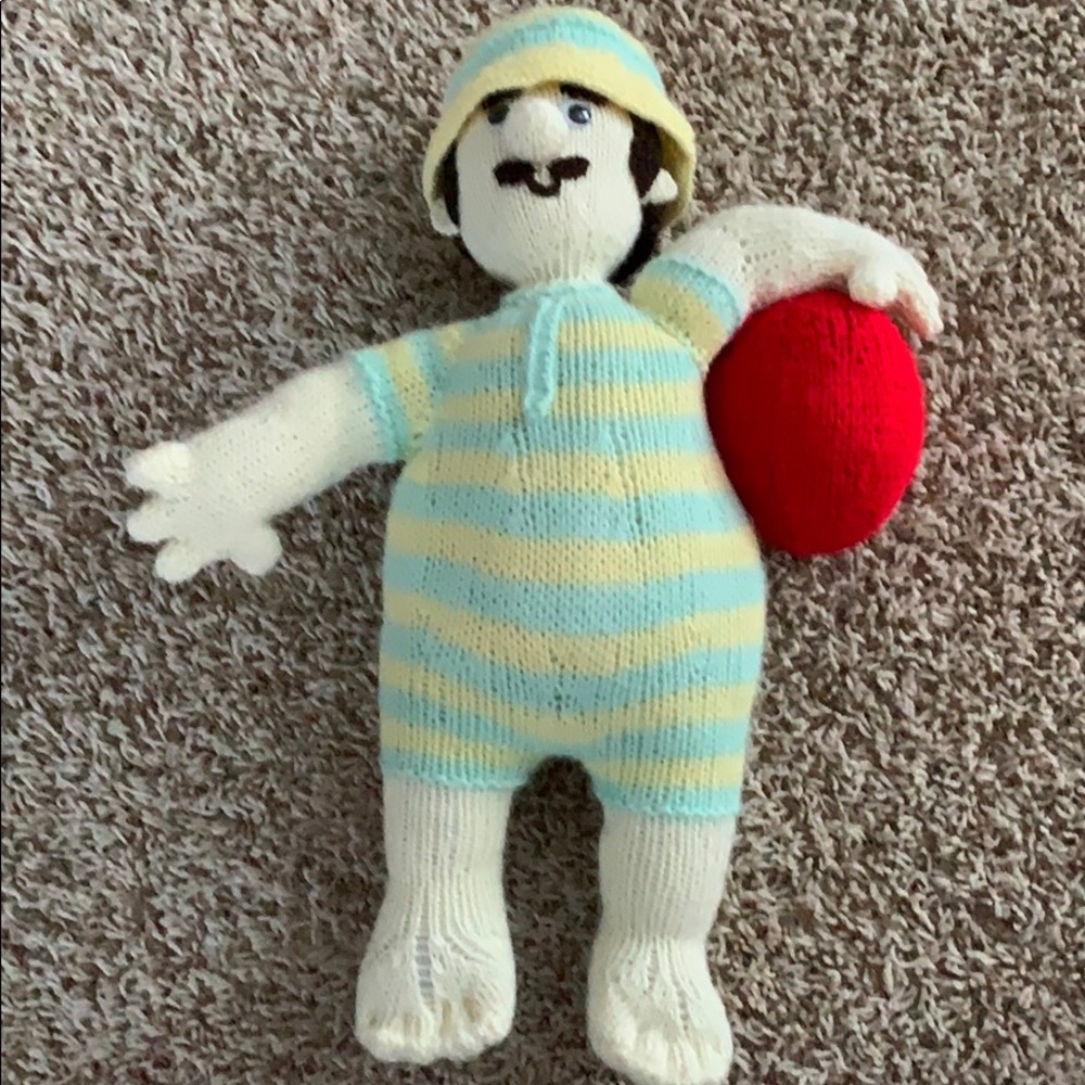 Hand Knitted Swim Boy Doll